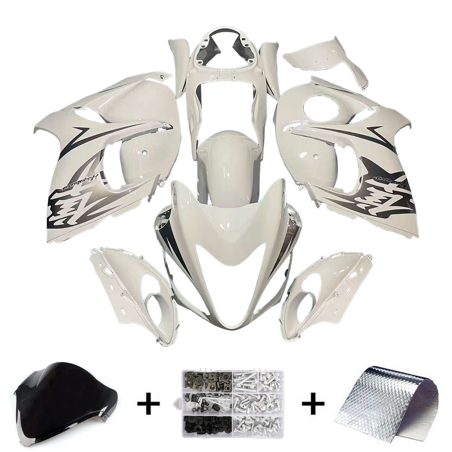 Amotopart Kit carena Suzuki Hayabusa GSX1300R 2008-2020 Carrozzeria Plastica ABS