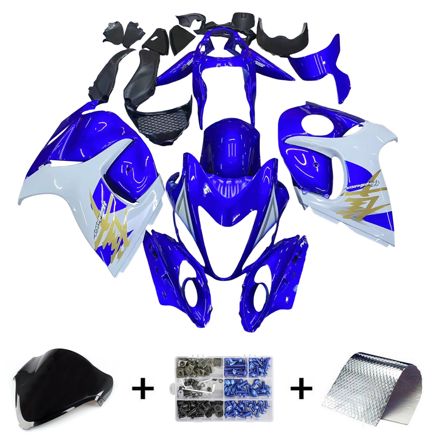 Amotopart Kit carena Suzuki Hayabusa GSX1300R 2008-2020 Carrozzeria Plastica ABS