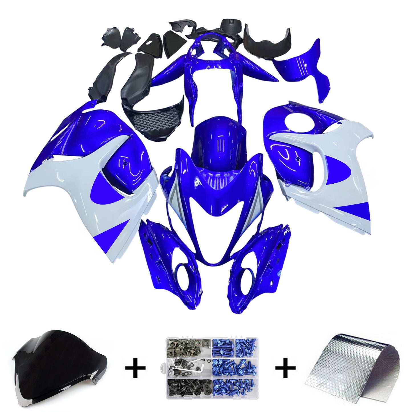 Amotopart Kit carena Suzuki Hayabusa GSX1300R 2008-2020 Carrozzeria Plastica ABS