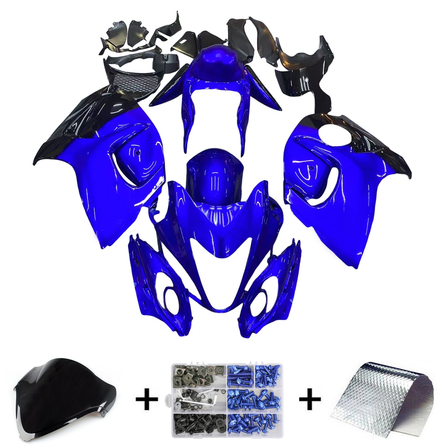 Amotopart Kit carena Suzuki Hayabusa GSX1300R 2008-2020 Carrozzeria Plastica ABS