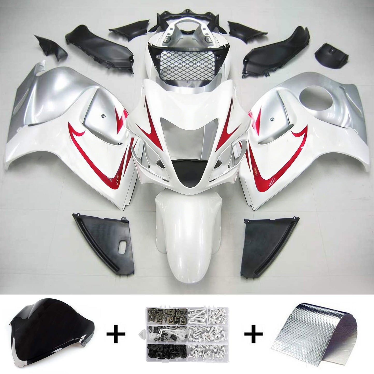Suzuki Hayabusa GSXR1300 2008-2020 Kit Carenatura Carrozzeria Plastica ABS