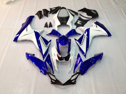 Amotopart 2011-2026 Suzuki GSX-R 600 750 K11 Kit blu e blu e bianco