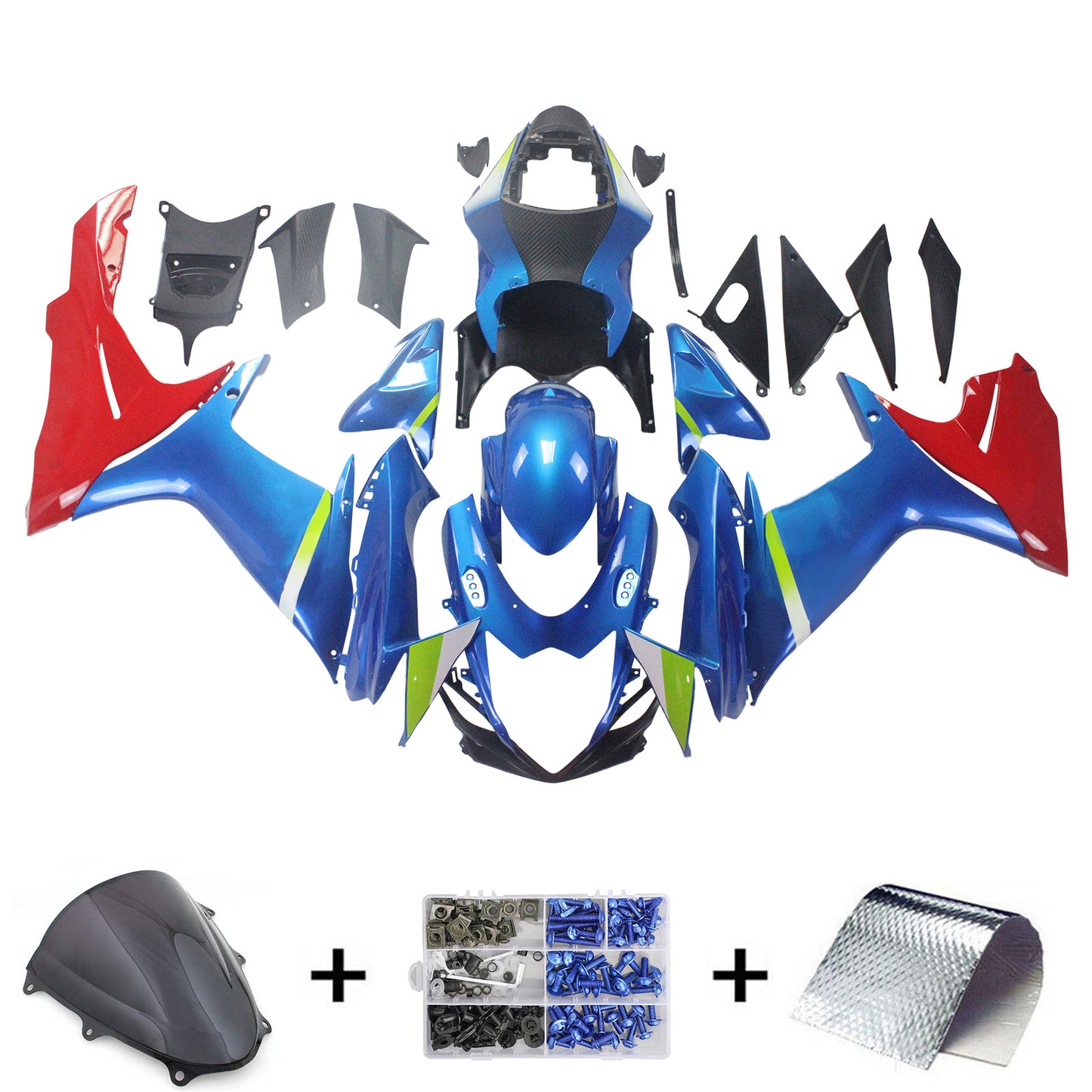 Suzuki GSXR 600/750 2011-2026 Kit carena K11 Carrozzeria Plastica ABS