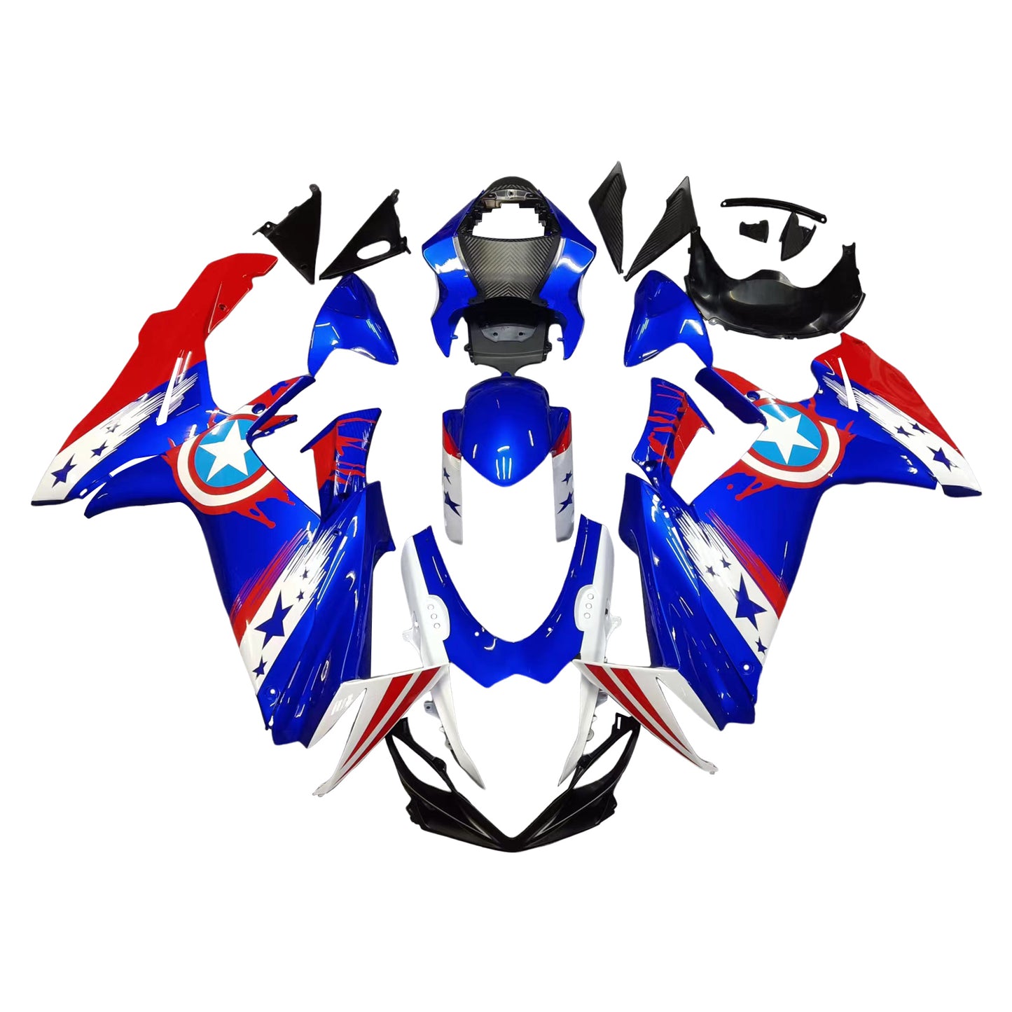 Amotopart Kit carena Suzuki GSXR 600/750 2011-2026 K11 Carrozzeria Plastica ABS