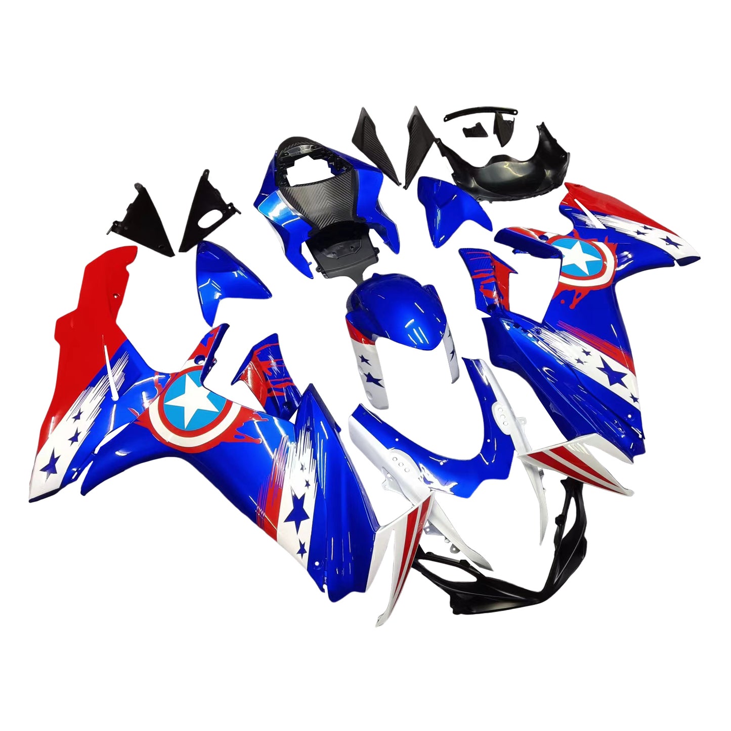 Amotopart Kit carena Suzuki GSXR 600/750 2011-2026 K11 Carrozzeria Plastica ABS