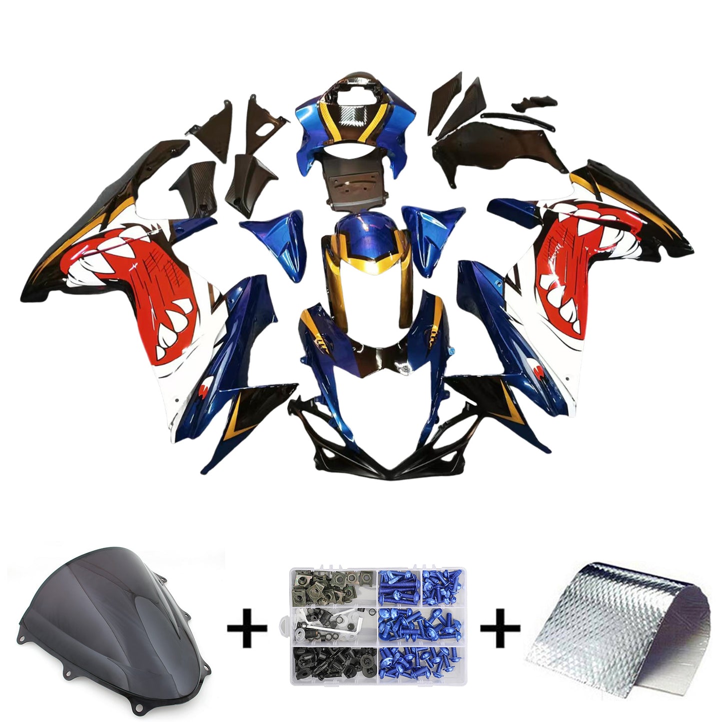 Amotopart Kit carena Suzuki GSXR 600/750 2011-2025 K11 Carrozzeria Plastica ABS
