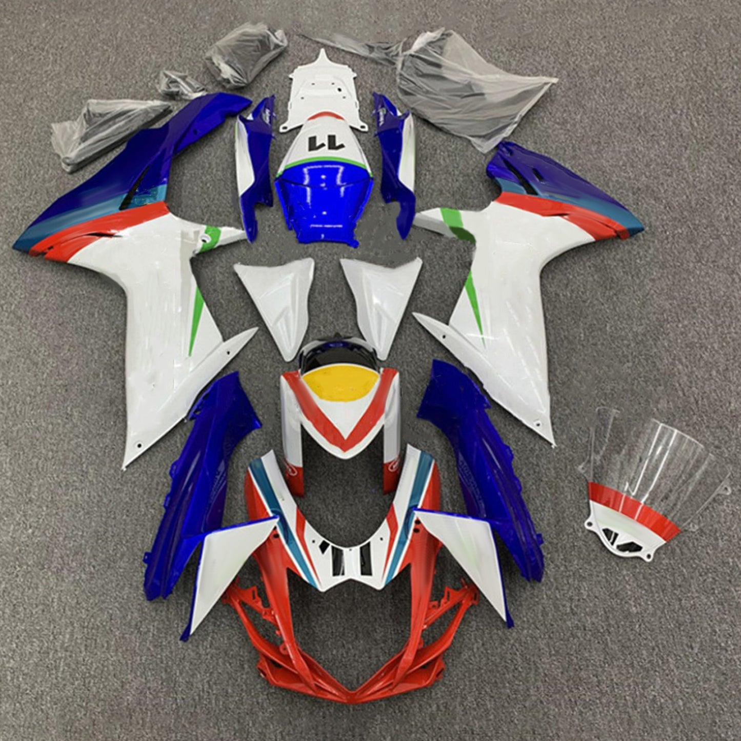 Amotopart Kit carena Suzuki GSXR 600/750 2011-2026 K11 Carrozzeria Plastica ABS