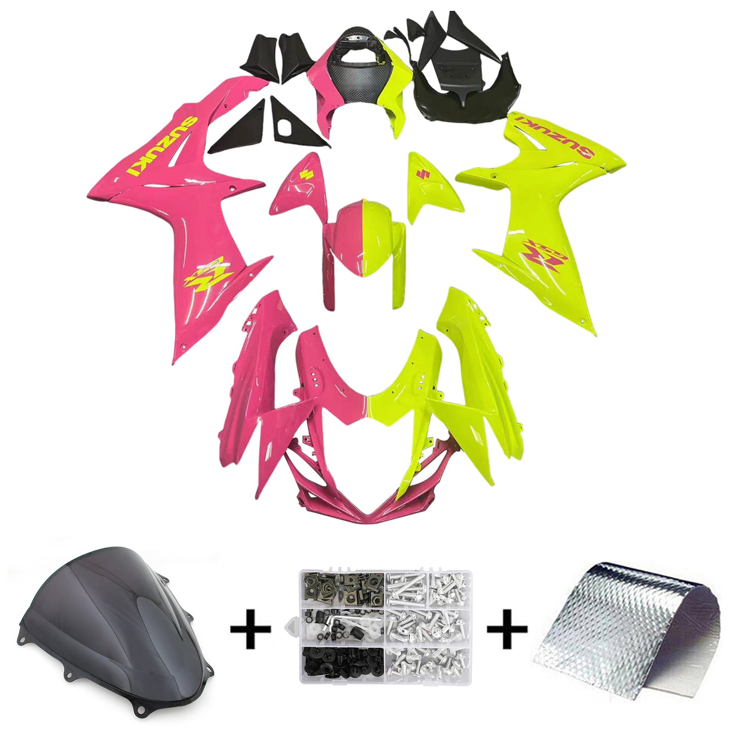 Amotopart Kit carena Suzuki GSXR 600/750 2011-2025 K11 Carrozzeria Plastica ABS