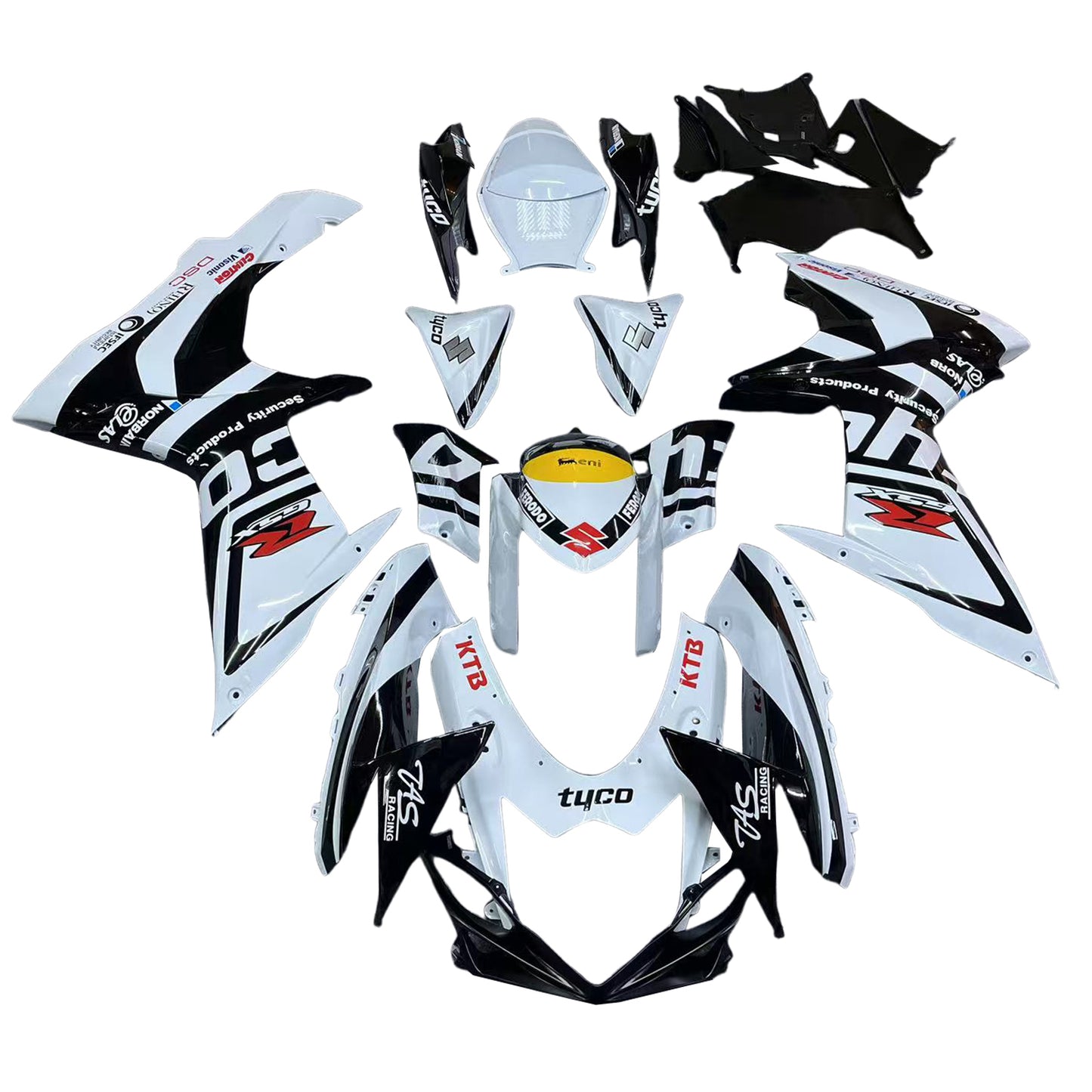 Amotopart Kit carena Suzuki GSXR 600/750 2011-2025 K11 Carrozzeria Plastica ABS
