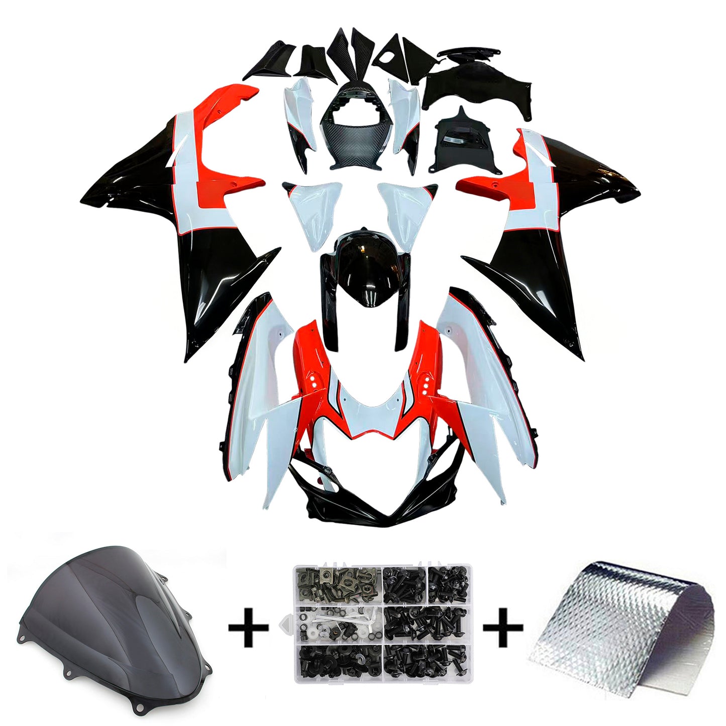 Amotopart Kit carena Suzuki GSXR 600/750 2011-2026 K11 Carrozzeria Plastica ABS