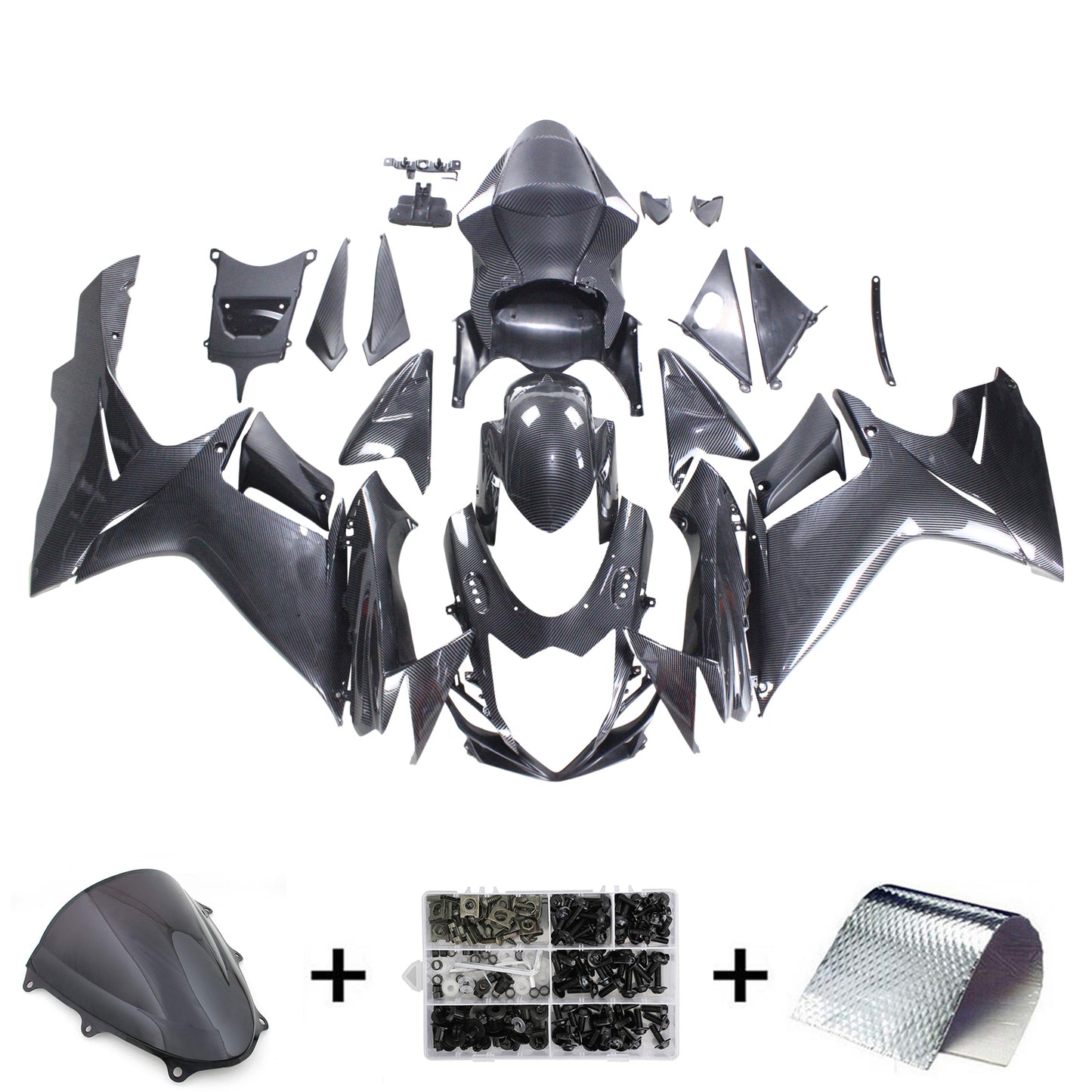 Kit di carenatura iniezione ABS di plastica per Suzuki GSXR 600/750 2011-2026 K11