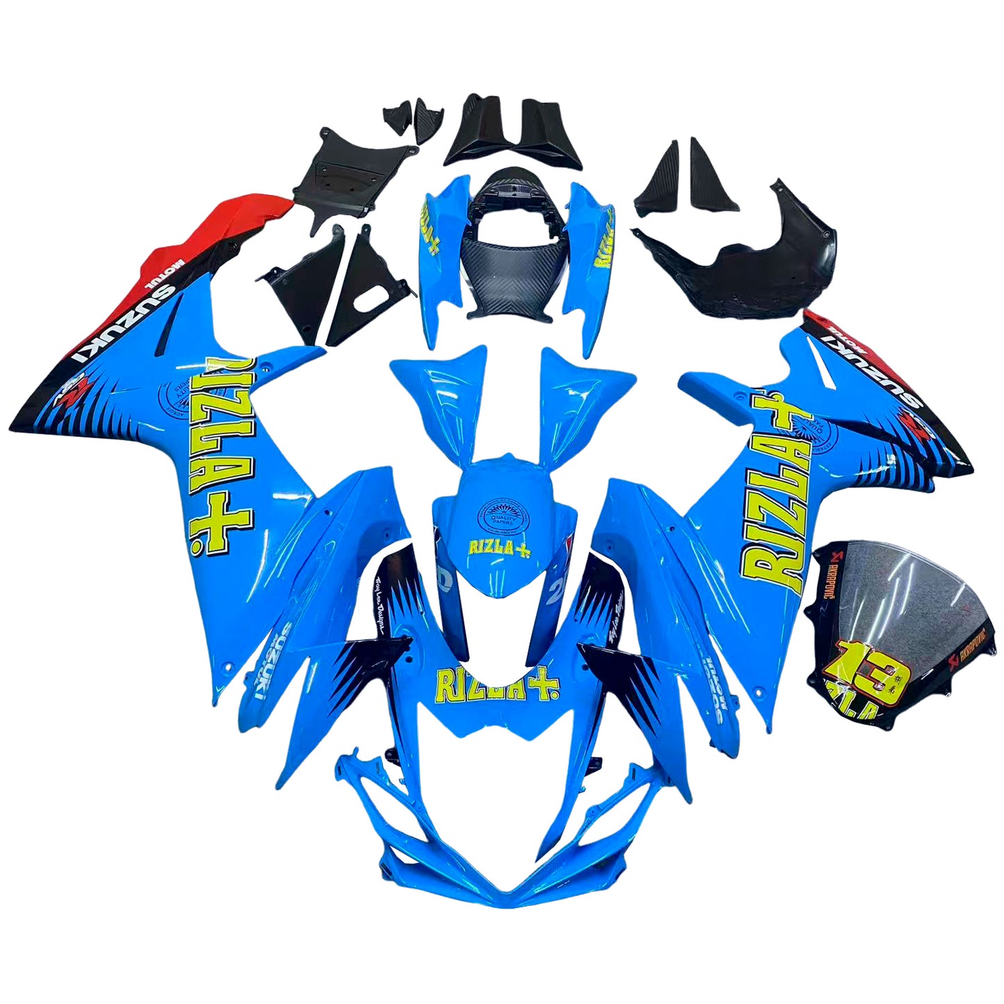 Kit carena iniezione Suzuki GSXR 600/750 K11 2011-2025 Carrozzeria in plastica ABS