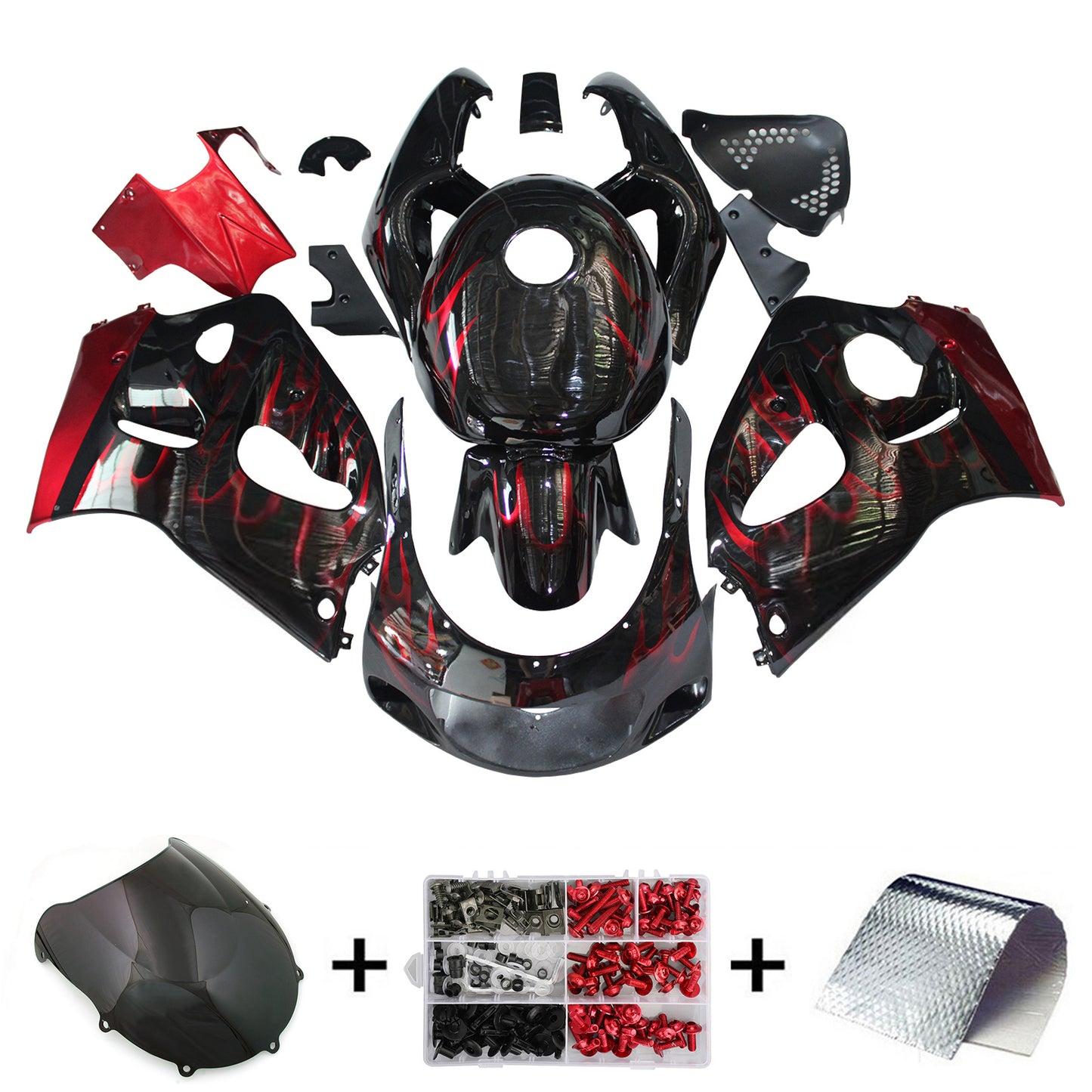 Amotopart Suzuki GSXR600 1996-2000 GSXR750 1996-1999 Kit carena Carrozzeria
