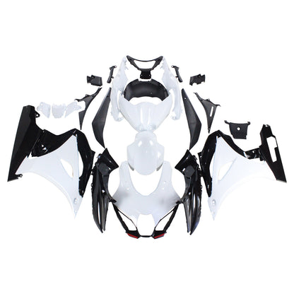 Amotopart Suzuki GSXR1000 2017-2020 K17 kit di paura nero bianco