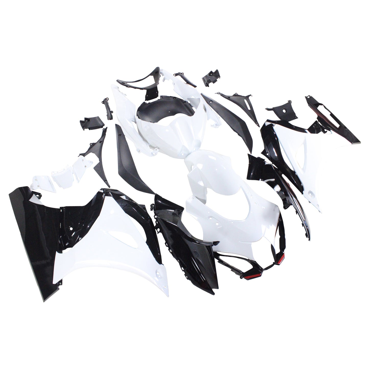 Amotopart Suzuki GSXR1000 2017-2020 K17 kit di paura nero bianco