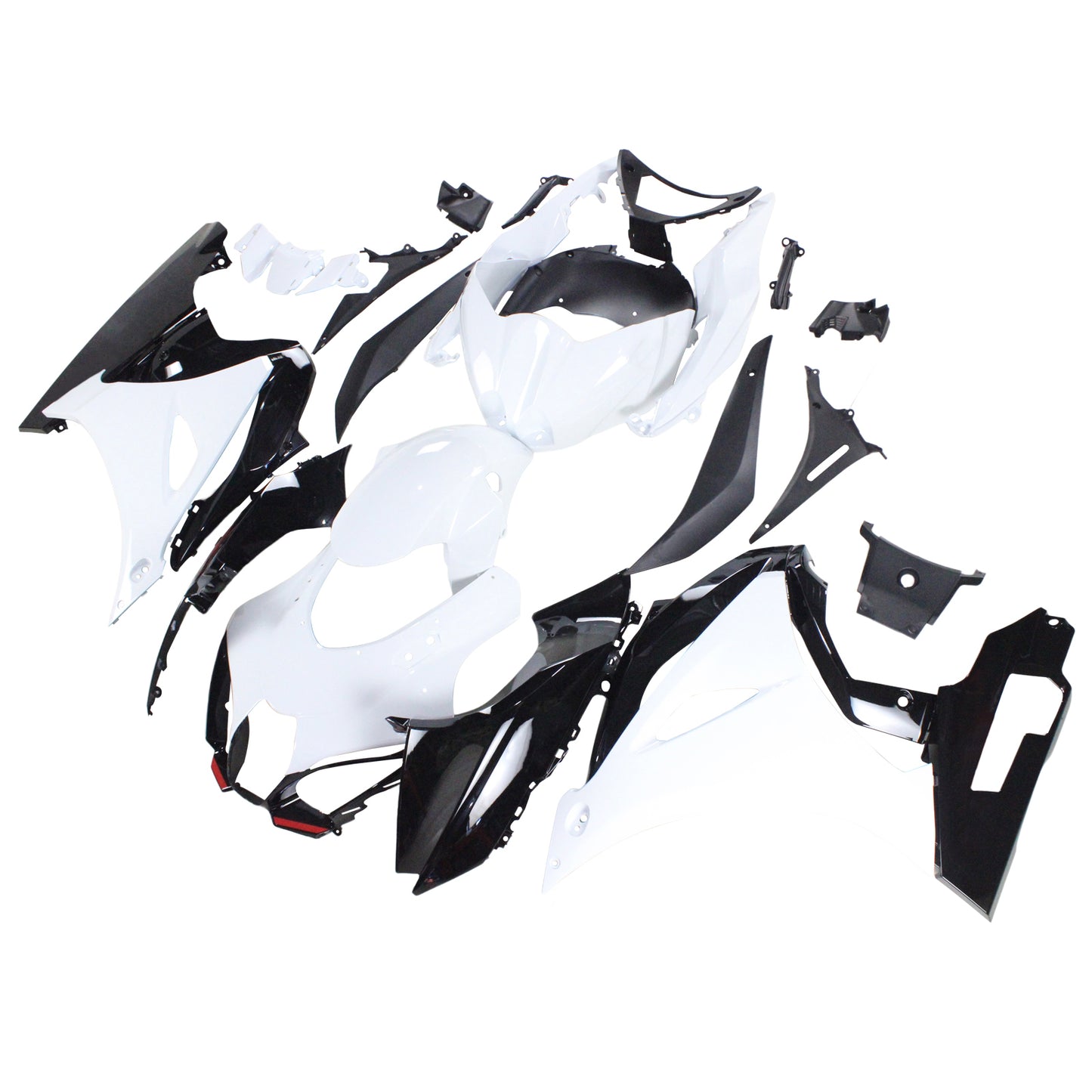 Amotopart Suzuki GSXR1000 2017-2020 K17 kit di paura nero bianco