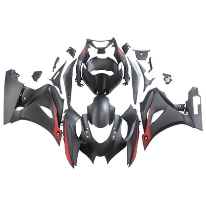 Amotopart Suzuki GSXR1000 2017-2020 K17 Nero con kit di vendita a logo rosso