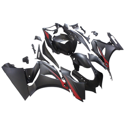 Amotopart Suzuki GSXR1000 2017-2020 K17 Nero con kit di vendita a logo rosso