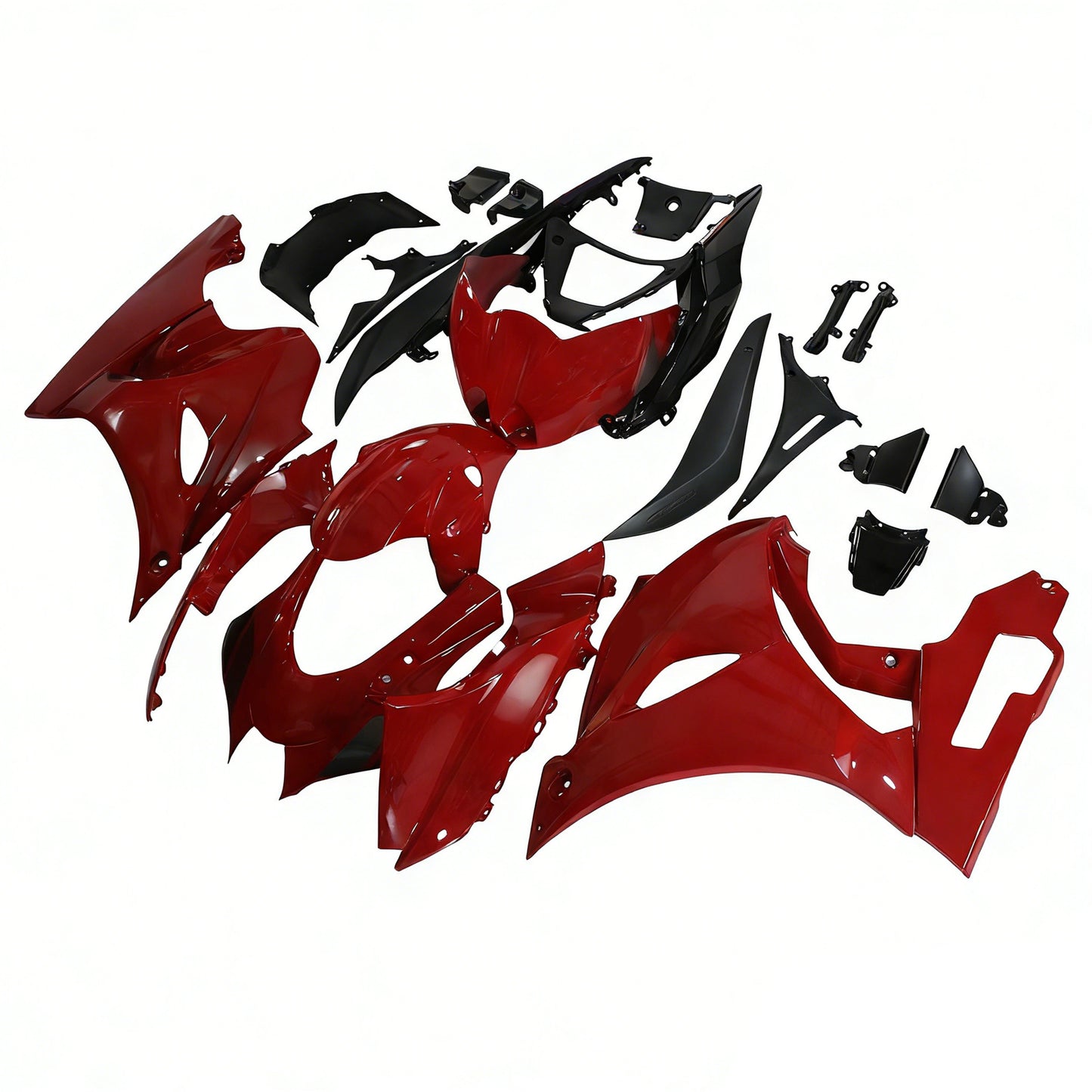 Amotopart Suzuki GSXR1000 2017-2020 K17 kit rosso e nero ridotto
