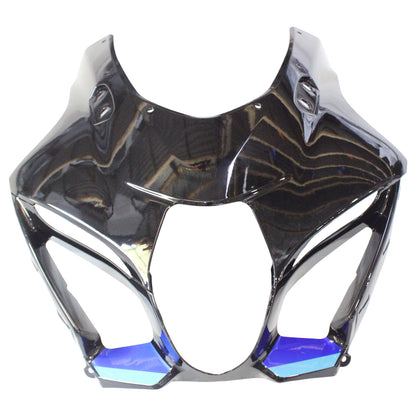 Amotopart Suzuki GSXR1000 2017-2020 K17 Black lucido con kit di spostamento del logo blu