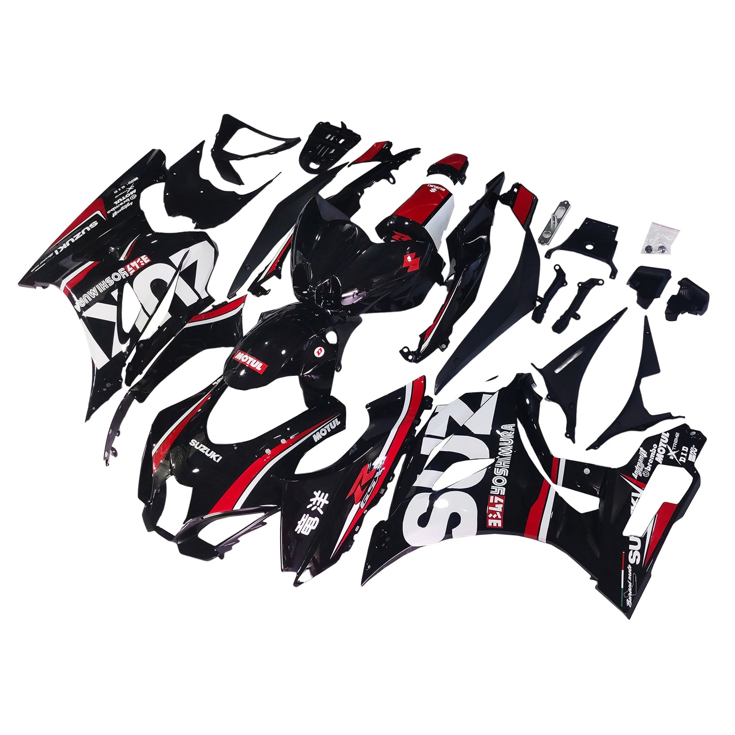 Amotopart Suzuki GSXR1000 2017-2023 K17 Kit carena Carrozzeria Plastica ABS