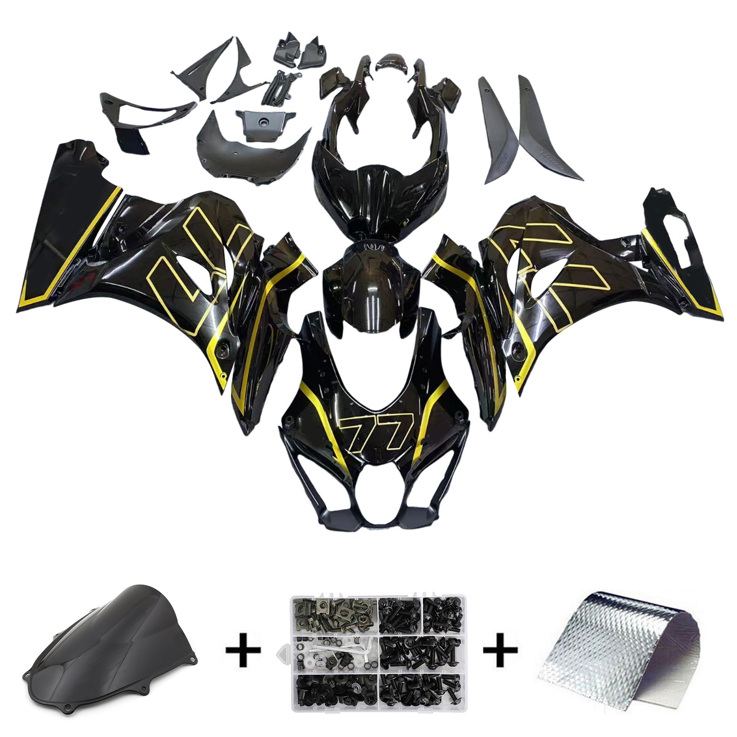 Amotopart Suzuki GSXR1000 2017-2023 K17 Kit carena Carrozzeria Plastica ABS