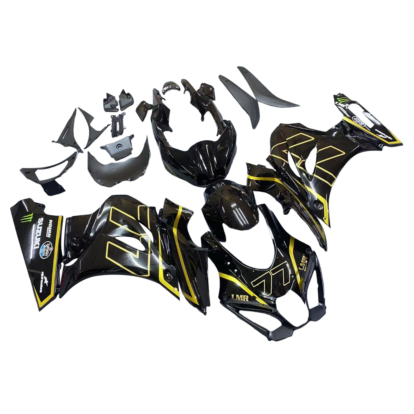 Amotopart Suzuki GSXR1000 2017-2023 K17 Kit carena Carrozzeria Plastica ABS