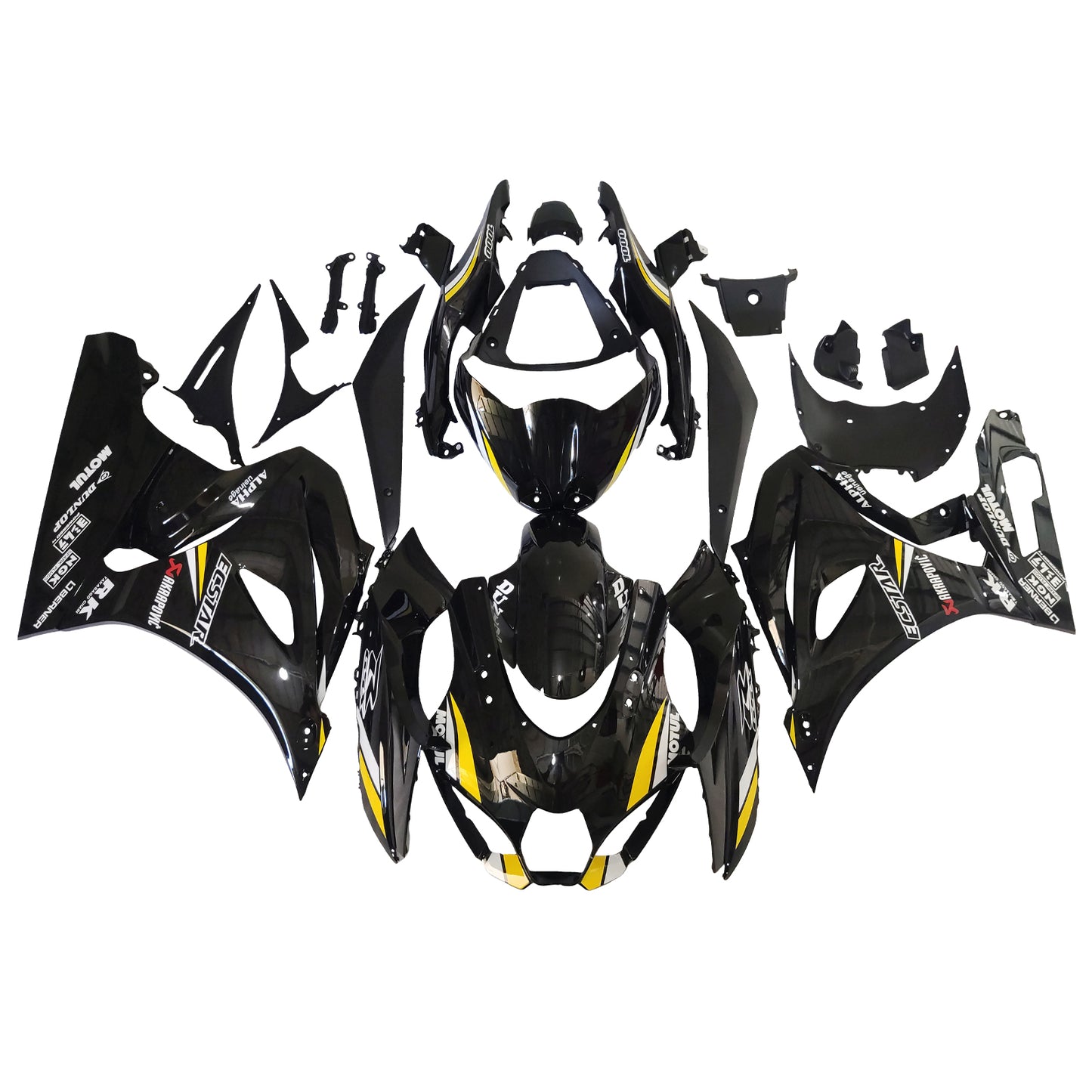 Amotopart Suzuki GSXR1000 2017-2023 K17 Kit carena Carrozzeria Plastica ABS