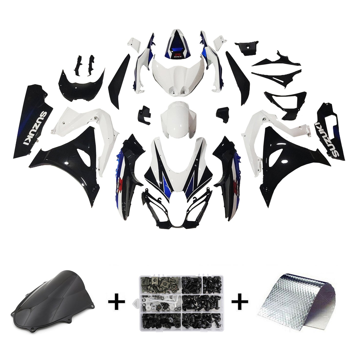 Amotopart Suzuki GSXR1000 2017-2023 K17 Kit carena Carrozzeria Plastica ABS