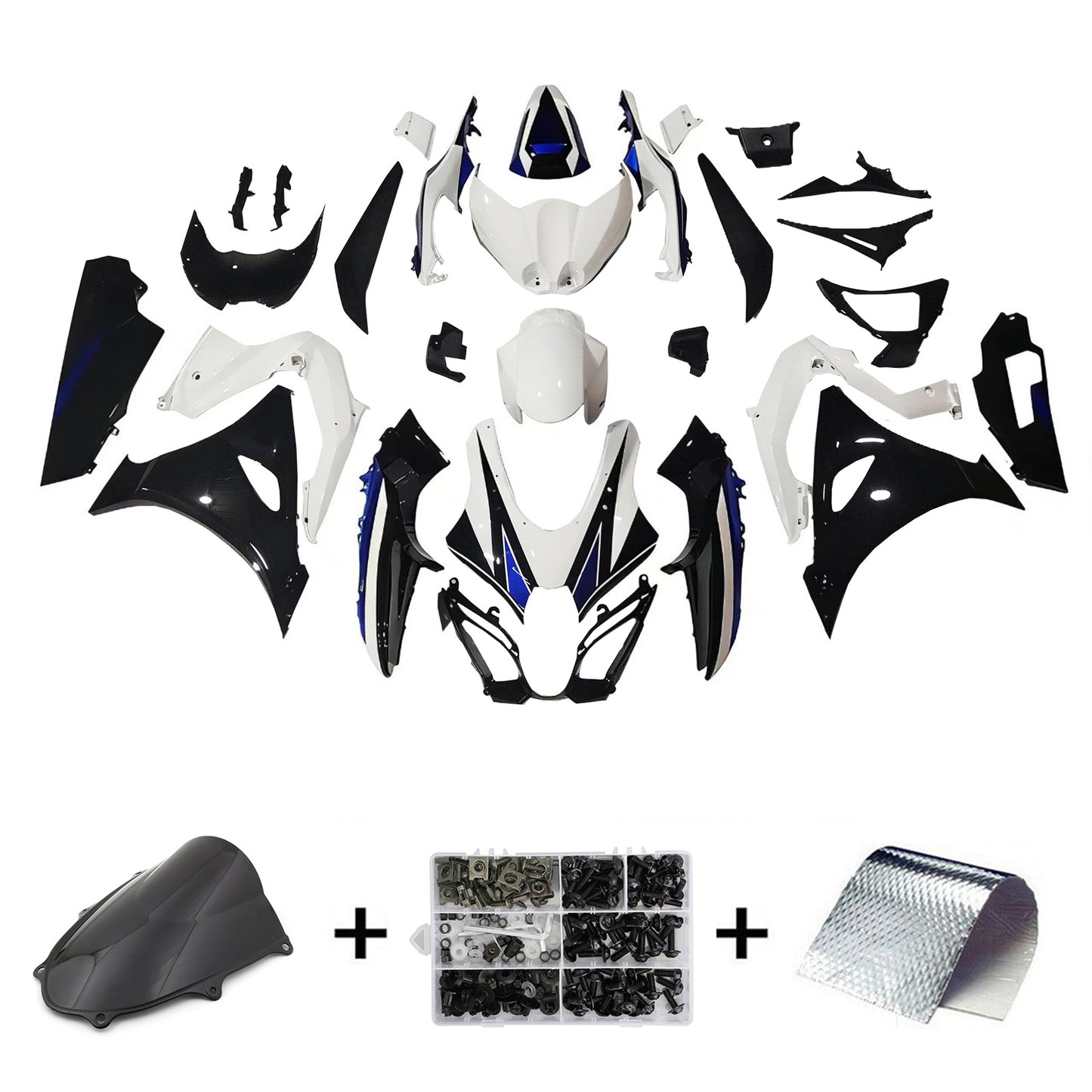 Amotopart Suzuki GSXR1000 2017-2023 K17 Kit carena Carrozzeria Plastica ABS