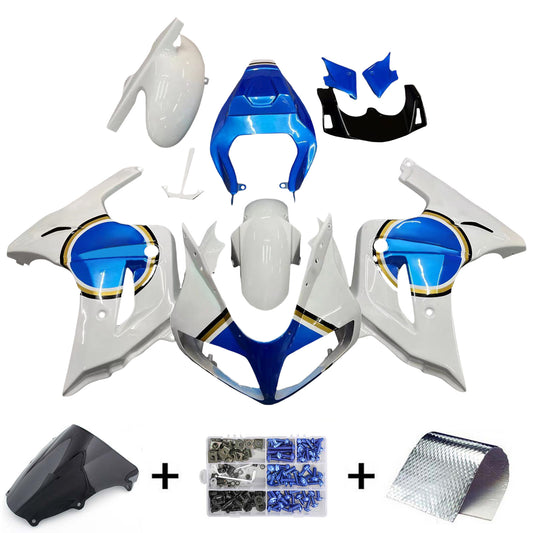 Amotopart Suzuki SV1000 2003-20011 kit di carenatura blu bianca