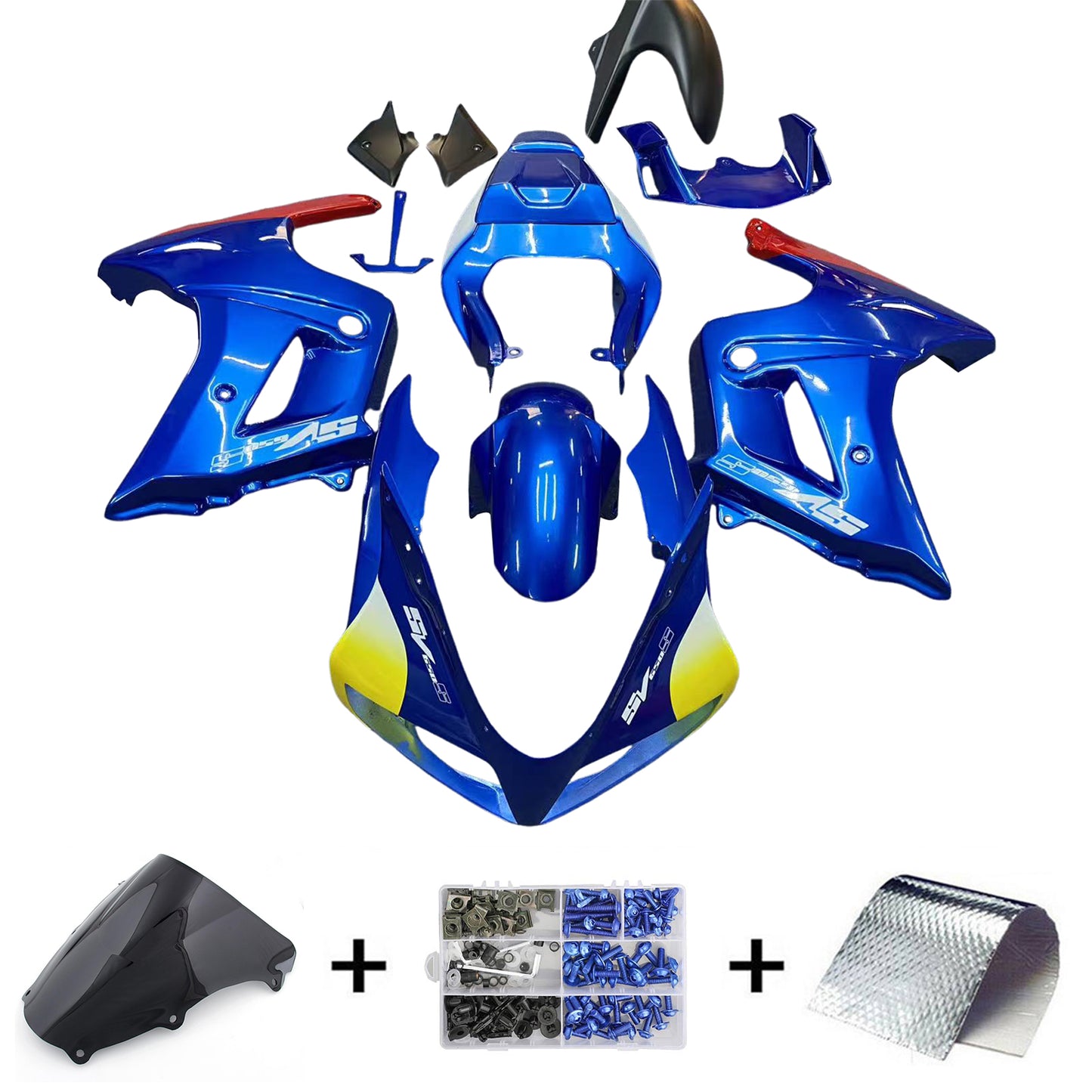 Kit carena iniezione Suzuki SV650 2003-2013 Carrozzeria plastica ABS