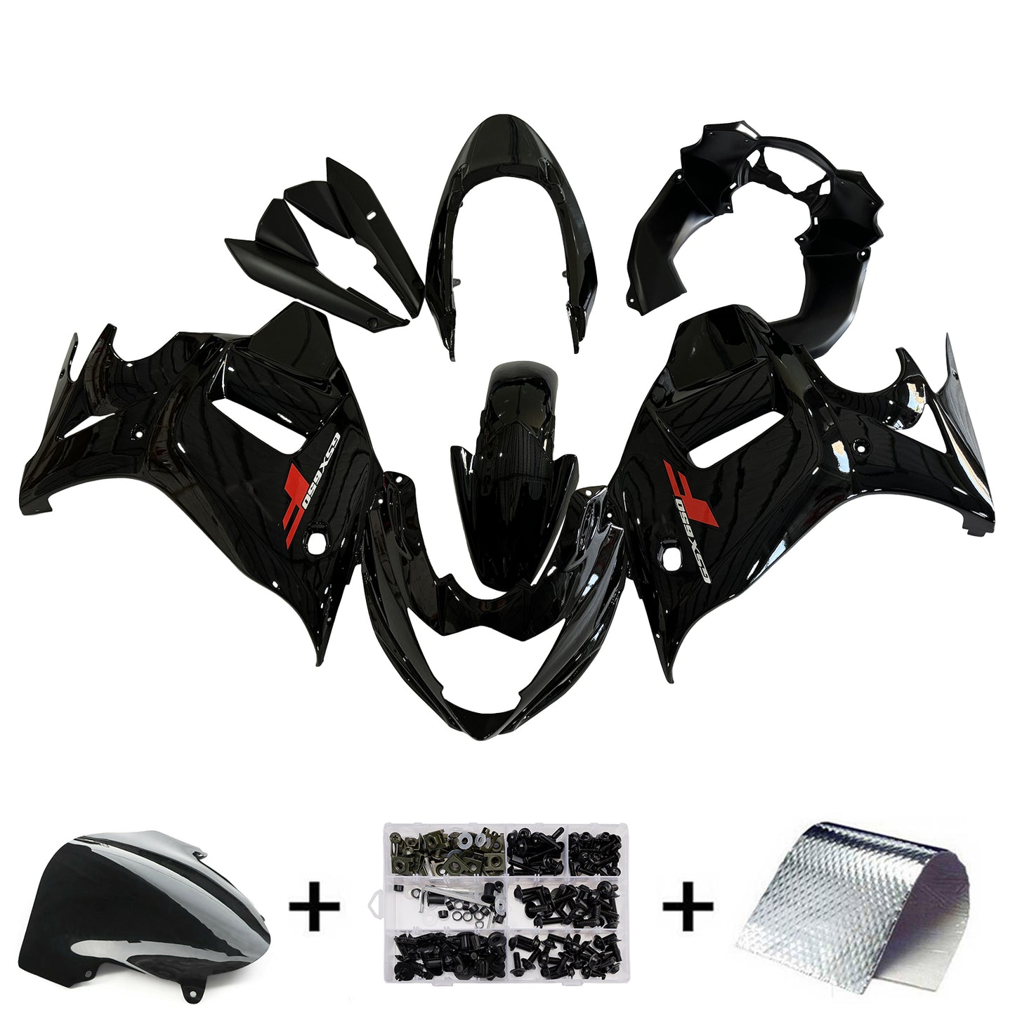 Kit carenatura Bodywork Abs di plastica per Suzuki Katana GSX650F 2008-2013
