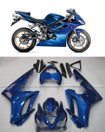 Fit For Triumph Daytona 675 2006-2008 Blu Carrozzeria Carenatura ABS Stampaggio Ad Iniezione 4 # Generico