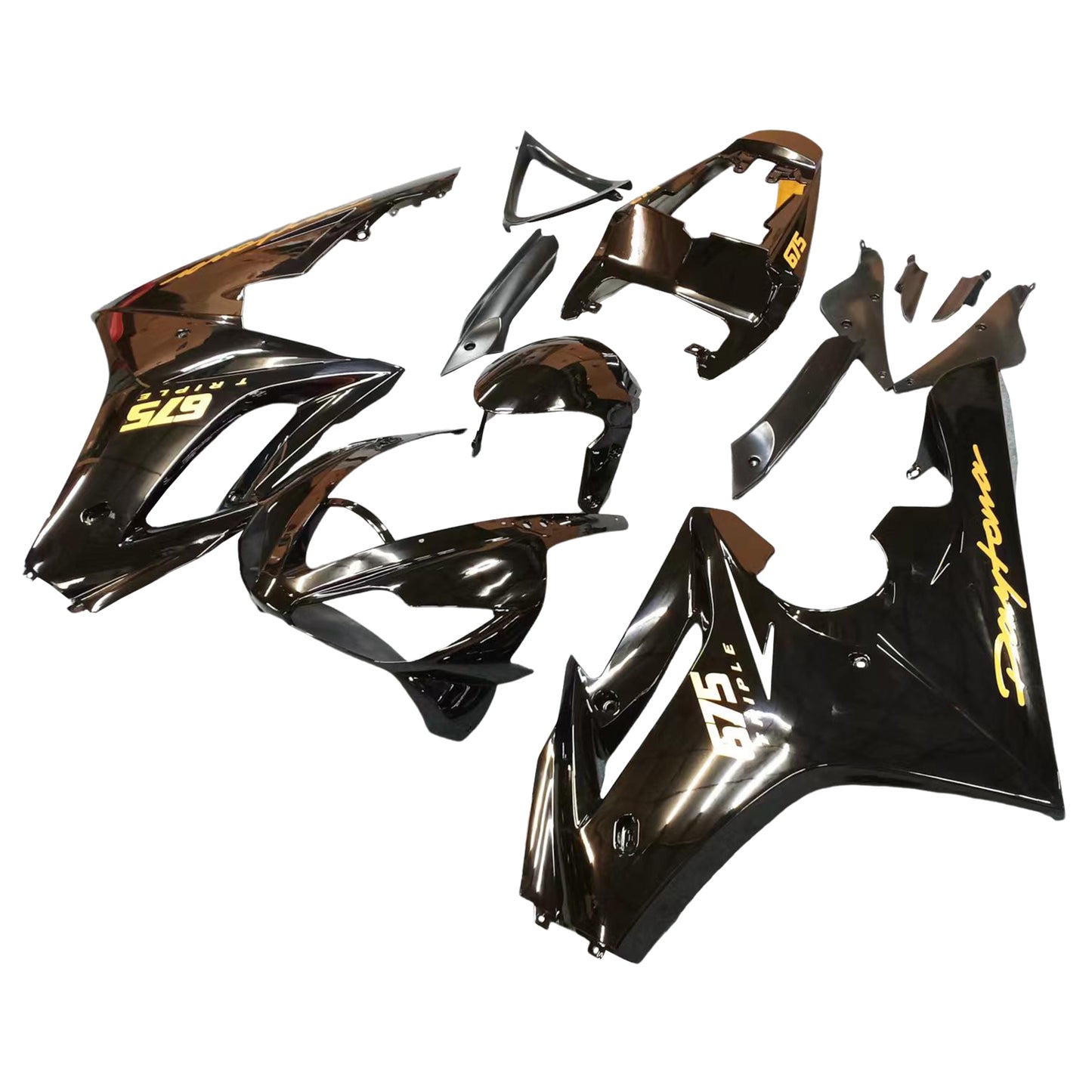 Carene 2006-2008 Triumph Daytona 675 Black Daytona Racing Generico