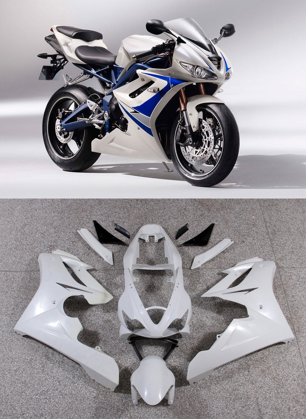 Amotopart 2006-2008 Triumph Daytona 675 Kit di spostamento