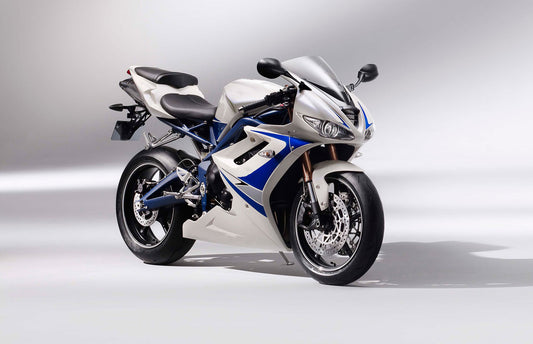 Fit For Triumph Daytona 675 2006-2008 Bianco Blu Carrozzeria Carenatura ABS Stampaggio Ad Iniezione 7 # Generico