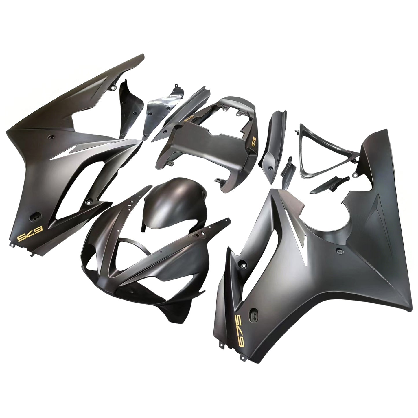 Carene 2006-2008 Triumph Daytona 675 Nero 675 Generico