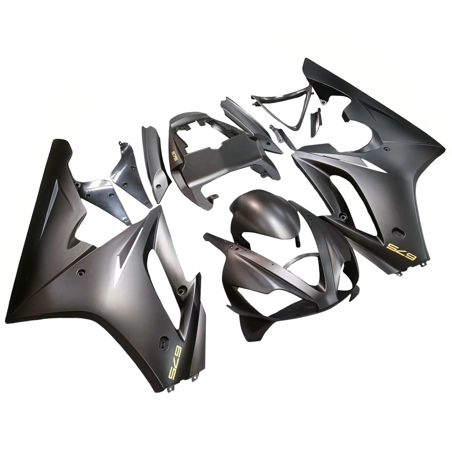 Carene 2006-2008 Triumph Daytona 675 Nero 675 Generico
