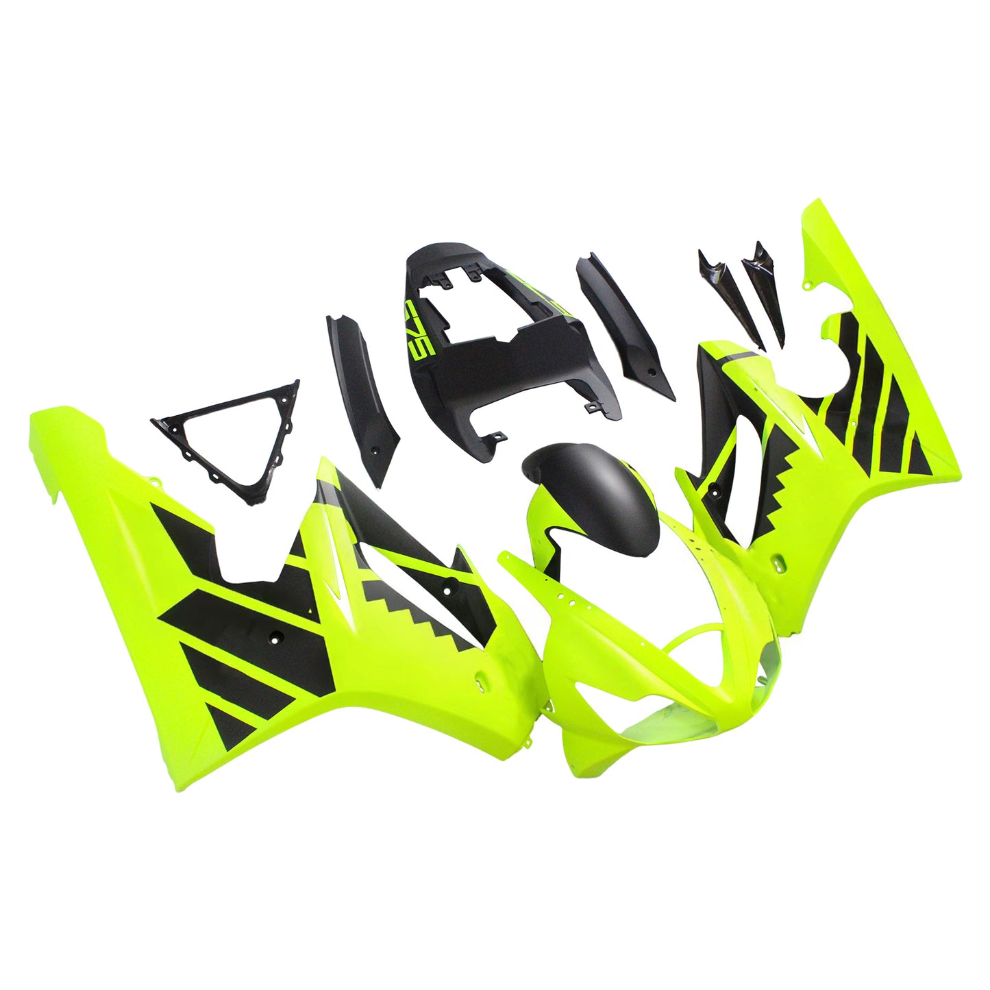 Amotopart Triumph 2006-2008 Daytona 675 kit di rivestimento nero giallo