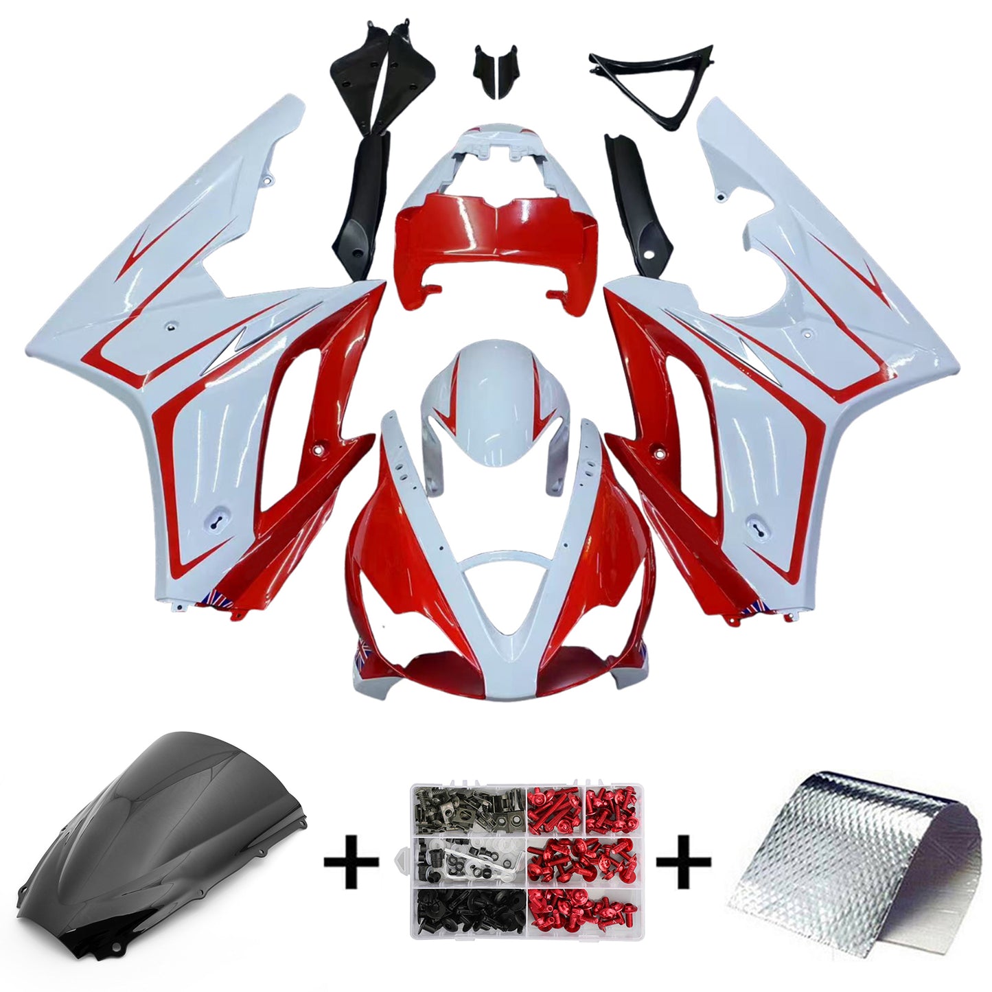 Amotopart Kit Carena Triumph Daytona 675 2006-2008 Carrozzeria Plastica ABS