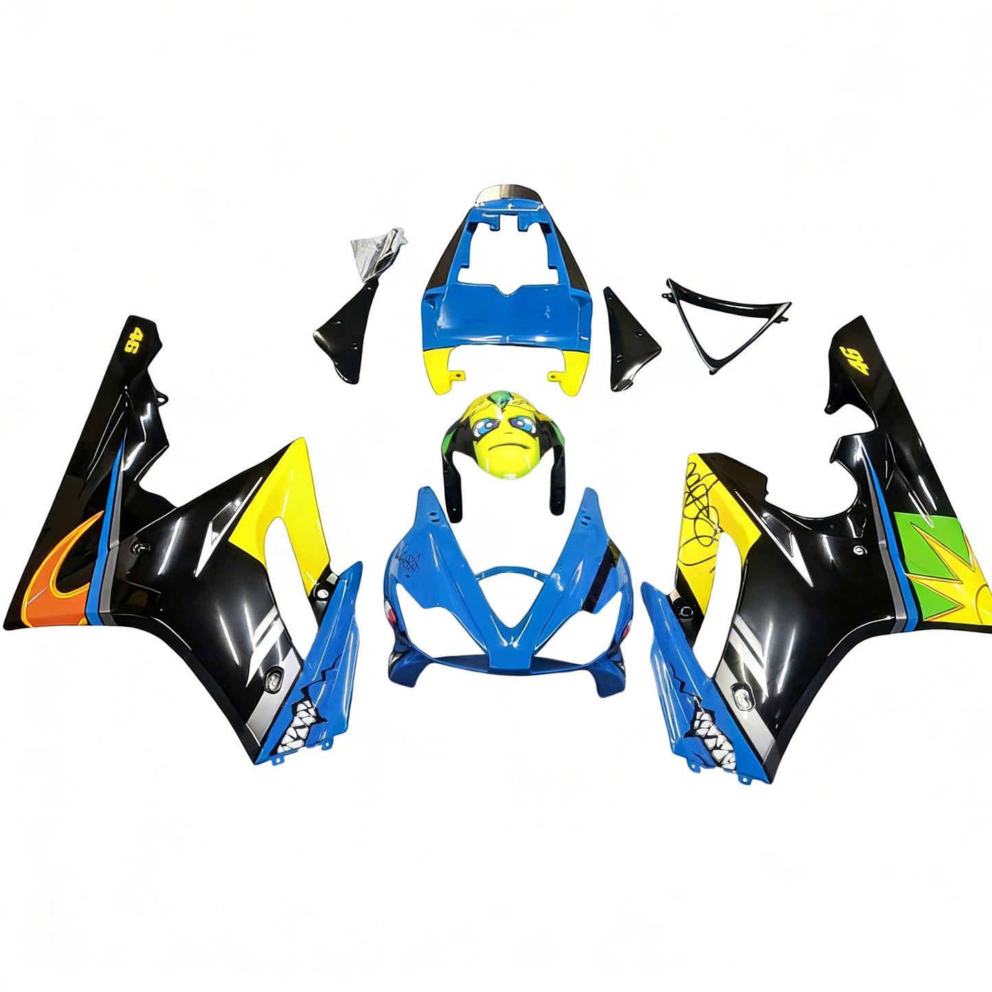 Amotopart Kit Carena Triumph Daytona 675 2006-2008 Carrozzeria Plastica ABS