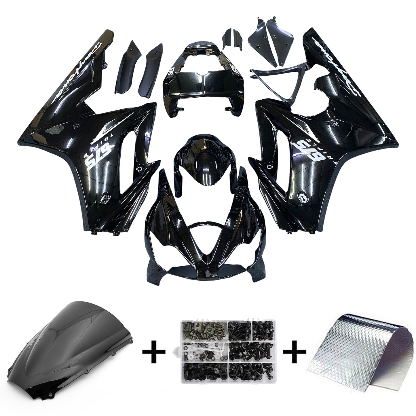 Amotopart Kit Carena Triumph Daytona 675 2006-2008 Carrozzeria Plastica ABS