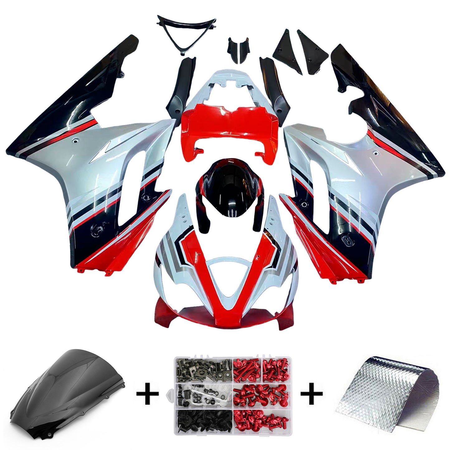 Kit carenatura Triumph Daytona 675 Injection 2006-2008 Carrozzeria Plastica ABS
