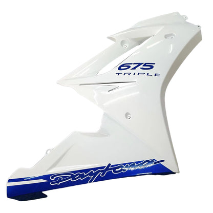 Carene 2009-2012 Triumph Daytona 675 Bianco Blu Daytona Racing Generico