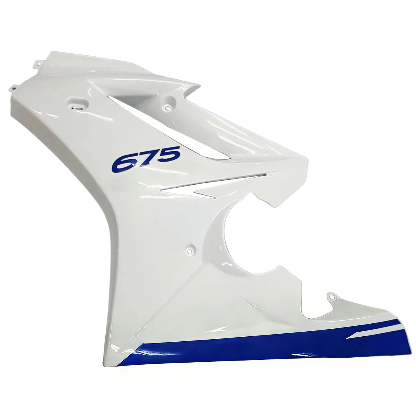 Carene 2009-2012 Triumph Daytona 675 Bianco Blu Daytona Racing Generico