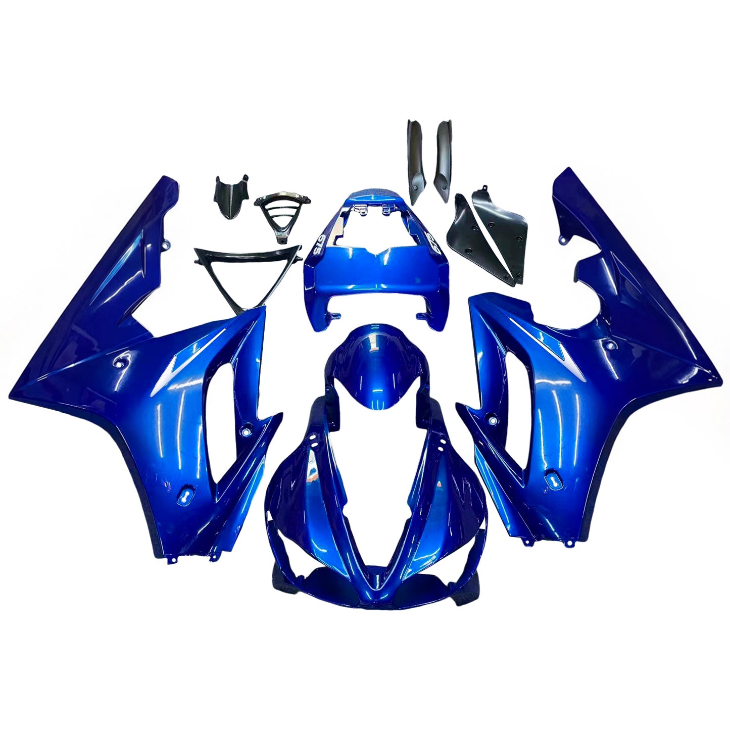 Misura Per Triumph Daytona 675 2009-2012 Blu Carrozzeria Carenatura ABS Stampaggio Ad Iniezione Generico