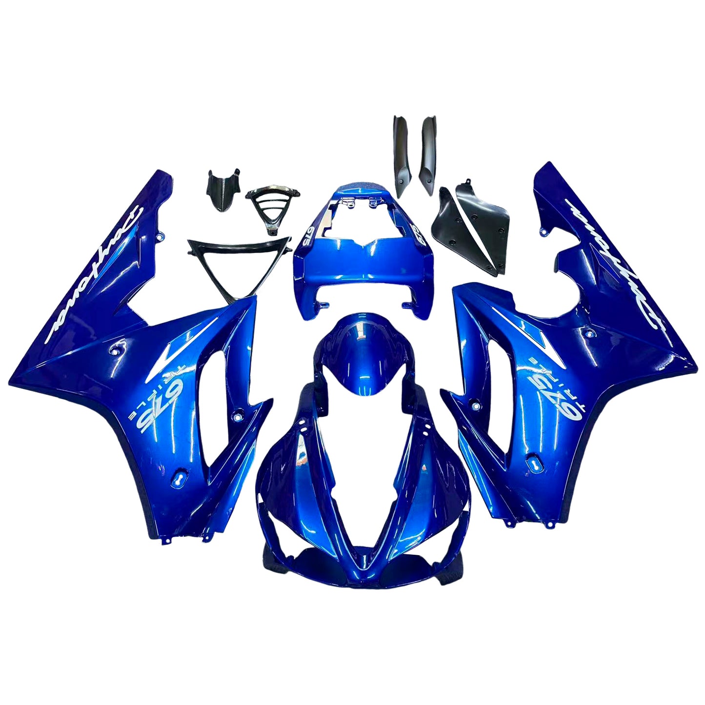 Carene 2009-2012 Triumph Daytona 675 Blu Daytona Generico