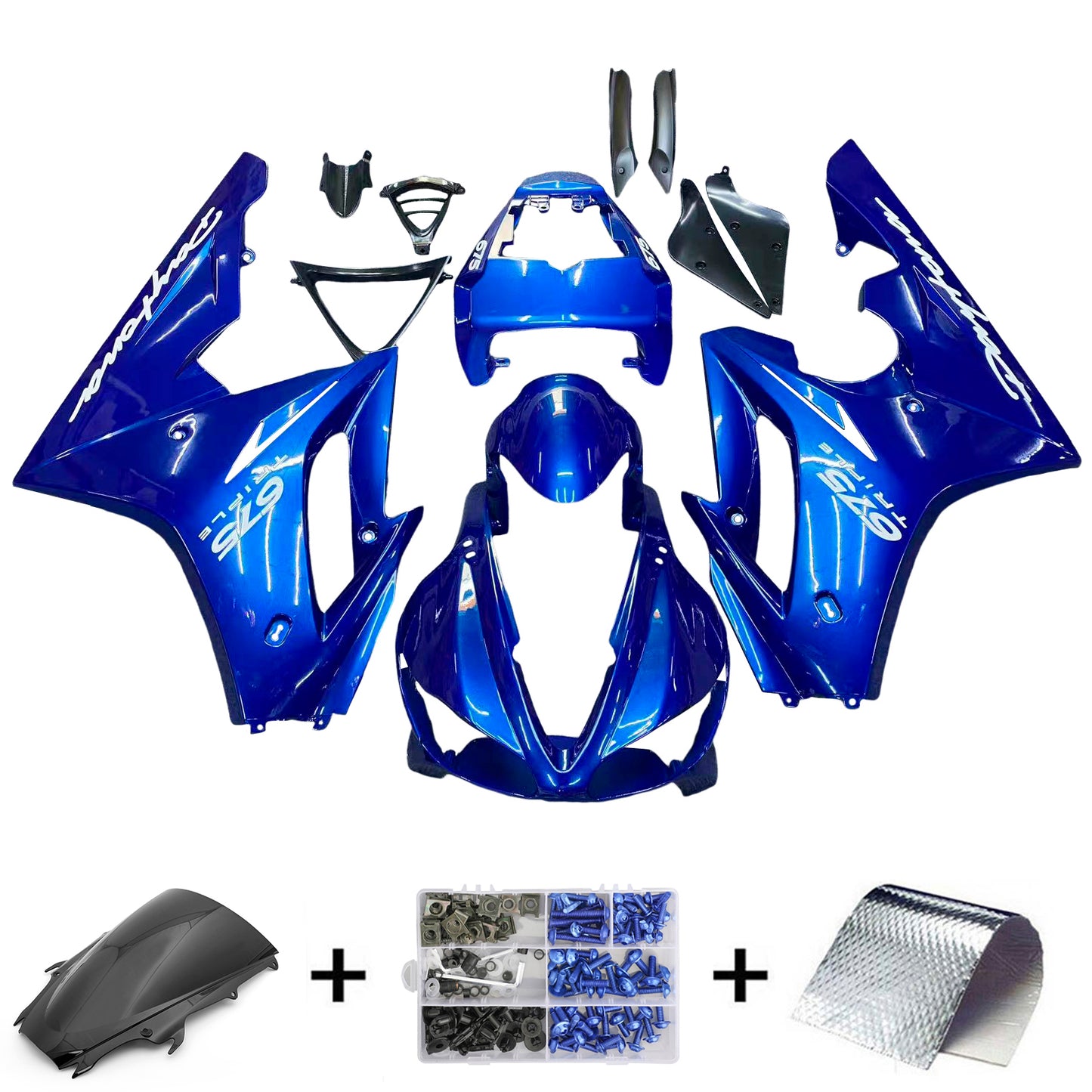 Carene 2009-2012 Triumph Daytona 675 Blu Daytona Racing Generico