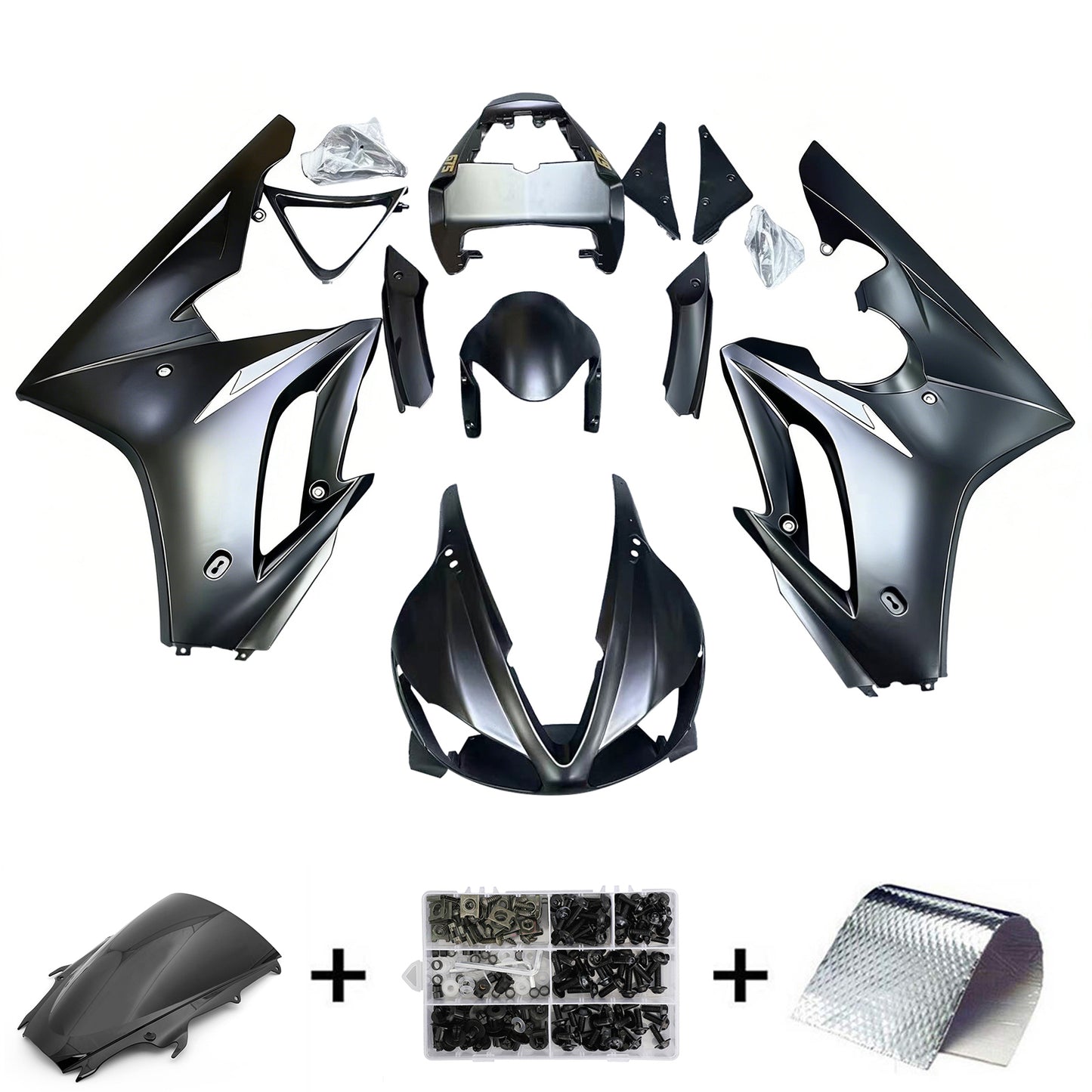 Carene 2009-2012 Triumph Daytona 675 Black Daytona Generico